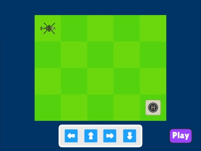 Helicopter Landing Functions Coding Games For kids