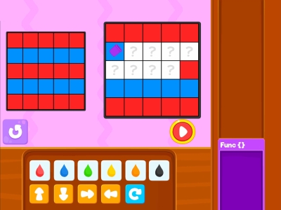 Paint The Squares Functions Coding Games For kids